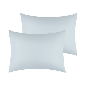 Unique Bargains Solid Color Envelope Closure for Easy Care Wrinkle Pillowcase 2 Pcs - 1 of 4