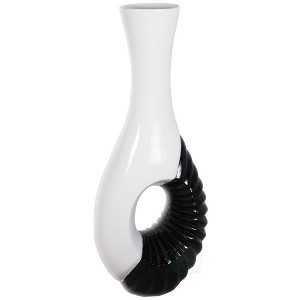Uniquewise Black and White Large Floor Vase - 43 Inch Tall, Contemporary Home Decor, Minimalist Design - 1 of 4