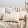 REGALWOVEN Fade-Resistant Modern Soft Solid Cushion Cases 2 Pcs - 2 of 4
