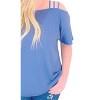 Women's One Shoulder Strappy Top - Shirley Stone - 2 of 3