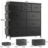 Gikpal 10 Drawers Dresser for Bedroom, Storage Drawer, Cupboards & Cabinets, Side Pockets & Hooks, Sturdy Metal Frame, Kitchen, Dinning Room - 3 of 4