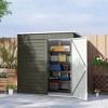 Outsunny 6' x 4' Garden Storage Shed, Outdoor Metal Tool Shed with Lockable Door and Gloves for Backyard Garden Patio Lawn - 3 of 4