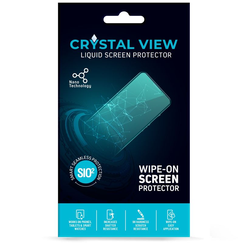 CRYSTAL VIEW Liquid Screen Protector for All Phones Tablets and Smart Watches, 1 of 7