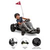 Radio Flyer 36V Battery-Powered Kids Electric Go-Kart with Rubber Wheels, Grey - 3 of 4
