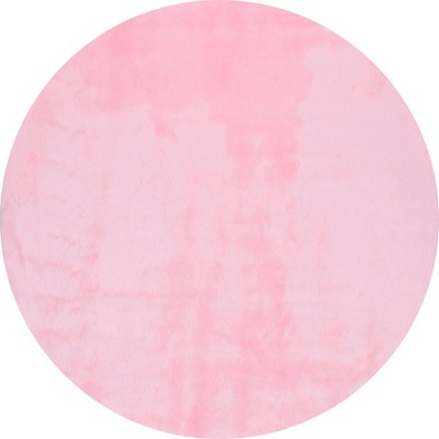 Nuloom Cloud Shag Area Rug, Round 5', Pink