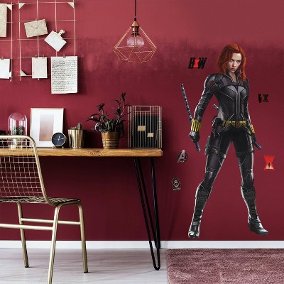 Black Widow Peel and Stick Giant Wall Decal - RoomMates