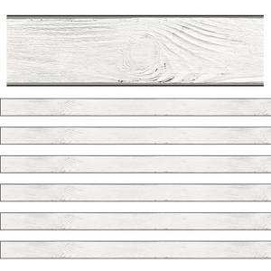Carson-Dellosa Schoolgirl Style 36" x 3" Straight Border Industrial Chic Shiplap 36 Feet/Pack 6 - 1 of 1