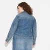 Women's Fitted Denim Moto Jacket - Wild Fable™ Medium Wash - 3 of 3