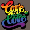Adult Design By HumansLove Is Love Pride Lettering By Belugastore Racerback Tank Top - 2 of 2