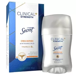 Secret Clinical Strength Invisible Solid Antiperspirant and Deodorant for Women - Stress Response - 1.6oz