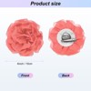 Unique Bargains Handmade Dainty Satin Fabric Big Peony Rose Flower Brooches Hair Clips 1 Pc - 3 of 4