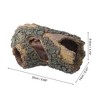 Unique Bargains Aquarium Decorations Hollow Tree Trunk Ornament Resin Fish Accessories Brown Green 1 Pcs - 4 of 4