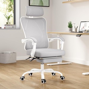 NicBex Ergonomic Office Chair with Adjustable Lumbar,Mesh Recline Office Chair with Headrest,Footrest,Swivel Desk Chair for Home,Study Room - 1 of 4