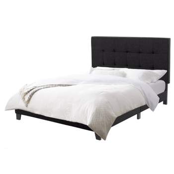 Ellery Fabric Tufted Bed - CorLiving