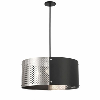 George Kovacs Lighting Noho 4 - Light Pendant in  Brushed Nickel/Sand Coal