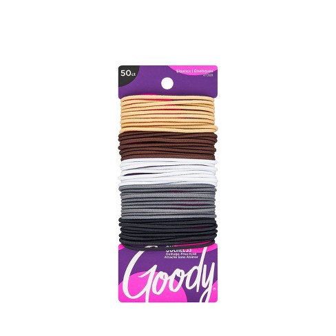 Goody 01046 Women's Ouchless Multi Clear Polyband Elastics (Pack of 3) Each  Pack Includes 250 Count