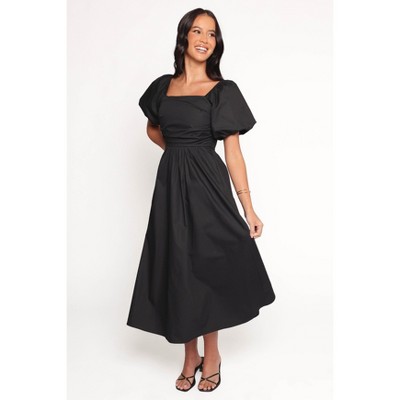 Clo Puff Sleeve Midi Dress