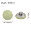 Unique Bargains Metal Shank Round Cloth Covered DIY Sewing Buttons 20 Pcs - 2 of 4