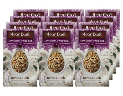 Near East Garlic & Herb Long Grain & Wild Rice Mix- Case of 12/5.9 oz
