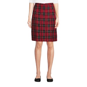 School Uniform Young Women's Plaid Box Pleat Skirt Top of the Knee - 1 of 3
