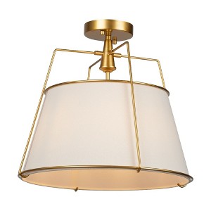 Artcraft Lighting Pullman 3 - Light Semi-Flush Mount in  Brass - 1 of 4