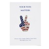 Anna-Kaci Flag Peace Sign Red White Blue Brooch Pin with Patriotic Gift Message Card & Envelope Jewelry Gifts - 2 of 4