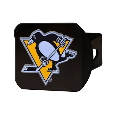 NHL Pittsburgh Penguins Metal Emblem Hitch Cover - Black