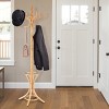 Tangkula Wood Standing Hat Coat Rack Jacket Bag Hanger Tree 12 Hooks Umbrella Stand - 3 of 4