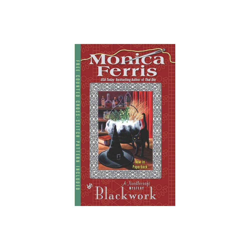 Blackwork - (Needlecraft Mystery) by Monica Ferris (Paperback)