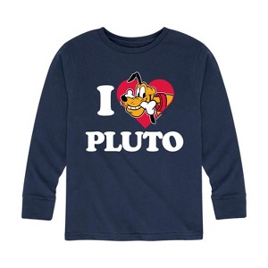 Boys' - Disney - I Love Pluto Long Sleeve Graphic T-Shirt - 1 of 4