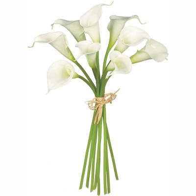 Sullivans Artificial Calla Lily Bouquet Stem 14"H White