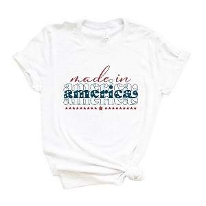 Simply Sage Market Women's Made In America Stacked Short Sleeve Graphic Tee - 1 of 4