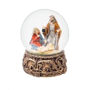 Evergreen Beautiful Christmas Nativity Scene Water Globe Table Top Decor - 4 x 6 x 4 Inches Indoor/Outdoor Decoration - 1 of 4