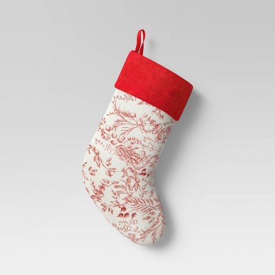 Embroided Stocking Red/White  - Threshold™