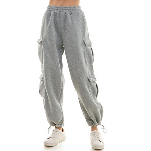 Derek Heart High Rise Cargo Pants with Control Hem Legs - 1 of 4