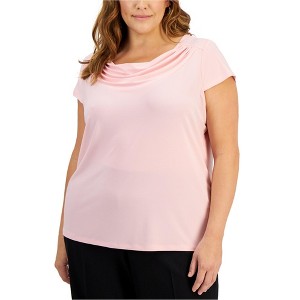 Kasper Womens Solid Tunic Blouse - 1 of 1