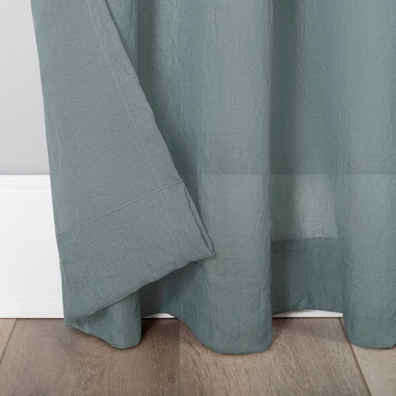 1pc Sheer Avril Crushed Textured Window Curtain Panel - No. 918, 5 of 14