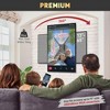 Barkan Landscape-Portrait Rotation 13-65 inch TV Wall Mount, Flat/Curved Screen Bracket, Holds up to 80lbs, Auto Lock Patented - 3 of 4