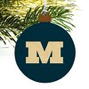 Millikin University Primary Logo Wood Christmas Tree Holiday Ornament - 4 of 4