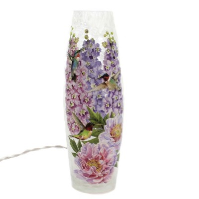 Stony Creek 11.75" Hummingbird Pre-Lit Vase Lg Flowers Spring Summer  -  Novelty Sculpture Lights