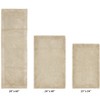 Edge Bath Rug 100% Premium Cotton Ultra-Soft Water Absorbent Tufted Solid Reversible 3 Piece Bathroom Rug Set for Machine Washable Bathmat - 2 of 4