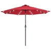 Sonkuki 9ft LED Round Outdoor Patio Market Umbrella w/Aluminum Pole and 8 Sturdy Ribs - 2 of 4
