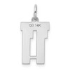 Black Bow Jewelry 14k White Gold, Jersey Collection, Small Number 11 Pendant - 3 of 4