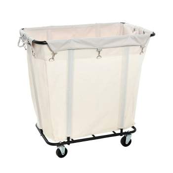 Household Essentials Commercial Laundry Cart Black