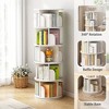 NicBex MDF Bookshelf with Open Shelves ,Rotating Bookshelf Storage Organizer for Bedroom,Living Room,Office - 4 of 4