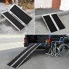 Portable Wheelchair Ramp, Anti-slip Aluminum Ramp for the Disabled, Suitable for Steps and Stairs, with a Load Capacity of 600 Pounds, Black - 4 of 4