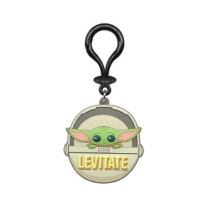 Monogram International Inc. Star Wars The Mandalorian Soft Touch PVC Bag Clip | The Child Levitate - 1 of 3