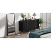 Hitow 6 Drawer Storage Horizontal Dresser Minimalist Chest of Drawers Metal Base - 4 of 4