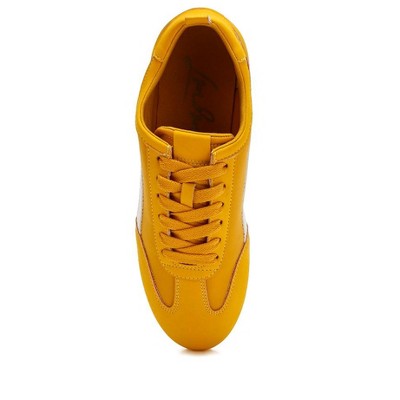 Женские кроссовки London Rag Womens Montek Faux Leather Lace-Up Sneakers 5 — фото 5