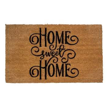 Northlight Natural Coir Rectangular "Home Sweet Home" Doormat 18" x 30"